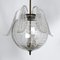 Mid-Century Murano & Clear Bullicante Glass Chandelier from Barovier, 1940s, Image 2