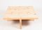 Mid-Century Scandinavian Low Table in Solid Patinated Pine, 1950s, Image 6
