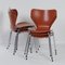 Sedie Butterfly di Arne Jacobsen per Fritz Hansen, anni '70, set di 6, Immagine 7