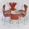 Butterfly Chairs by Arne Jacobsen for Fritz Hansen, 1970s, Set of 6 6