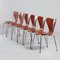 Butterfly Chairs by Arne Jacobsen for Fritz Hansen, 1970s, Set of 6, Image 3