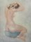 Nude Woman Lithograph by Cassinari Vettor 1