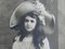 Large Antique Portrait Girl on Bench Photograph, France, 1912 3