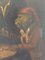 Three Monkeys Gambling, 19th Century, Oil Painting 5
