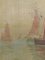 Barcos y el mar de J Whitmore, pintura al óleo, 1907, Imagen 8