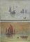 Ships and the Sea di J Whitmore, Oil Painting, 1907, Immagine 1