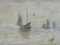 Barcos y el mar de J Whitmore, pintura al óleo, 1907, Imagen 10