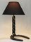 Mid-Century French Horse Shoe & Chain Table Lamp, Image 3