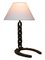 Mid-Century French Horse Shoe & Chain Table Lamp, Image 7