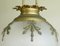 Lámpara colgante Hollywood Regency grande de vidrio grabado, Imagen 4