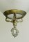 Lámpara colgante Hollywood Regency grande de vidrio grabado, Imagen 5