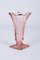 Art Deco Glasvasen in Rosa, Gelb und Orange, 3er Set 11