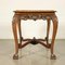Revival Walnut Red Table, Italy, 20th Century, Image 9
