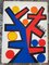 Alexandre Calder, Red and Blue Lithograph, 1972, Image 6