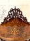 Armario esquinero victoriano antiguo grande de nogal con incrustaciones, Imagen 14
