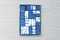 Mayan Maze, Cutout Cyanotype Print in Deep Blue and White, Ancient Badges Style, 2021, Image 7