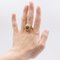 Vintage Ring aus 18 Karat Gelbgold mit Rubinen und Diamanten, 1940er 2