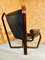 Skandinavischer Vintage Wikinger Stuhl in Coco Leder, 1970er 5