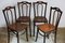 Antique Art Nouveau French Bentwood Dining Chairs, 1910s, Set of 4 2