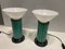 Mid-Century Murano Glas Tischlampen in Mintgrün, 2er Set 10