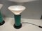 Lámparas de mesa Mid-Century de cristal de Murano en verde menta. Juego de 2, Imagen 3