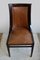 English Gondola Chairs or Dining Chairs with Leather Seat, 1900s, Set of 6 7