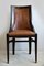 English Gondola Chairs or Dining Chairs with Leather Seat, 1900s, Set of 6 3