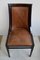 English Gondola Chairs or Dining Chairs with Leather Seat, 1900s, Set of 6 5