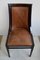 English Gondola Chairs or Dining Chairs with Leather Seat, 1900s, Set of 6, Image 5