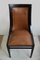 English Gondola Chairs or Dining Chairs with Leather Seat, 1900s, Set of 6 4