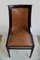 English Gondola Chairs or Dining Chairs with Leather Seat, 1900s, Set of 6, Image 6