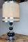 Mid-Century Italian Chrome and Wood Table Lamp 7