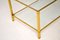 Vintage French Brass & Glass Coffee Table 7