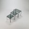 Chrome and Smoked Glass Nesting Tables, 1970s, Set of 3 4