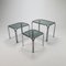 Chrome and Smoked Glass Nesting Tables, 1970s, Set of 3 7