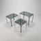 Tables Gigognes en Chrome et Verre Fumé, 1970s, Set de 3 8