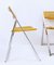 Italian Chrome and Cane Folding Dining Chairs from Arben, 1970s, Set of 4 9
