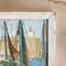 Peinture à l'Huile avec Scène Portuaire, France, 1940s 9