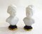 Small Busts in Porcelain, Set of 2 1