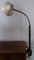 Lámpara de escritorio vintage ajustable, lámpara de pinza con pantalla reflectora en crema, tubo flexible cromado de aluminio pintado en negro y soporte de plástico de los años 70 de Hillebrand, Imagen 3