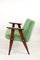Light Green Velvet 366 Lounge Chair by Józef Chierowski, 1970s 11