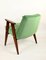 Light Green Velvet 366 Lounge Chair by Józef Chierowski, 1970s 8