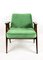 Light Green Velvet 366 Lounge Chair by Józef Chierowski, 1970s 2