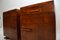 Art Deco Satin Birch Marble Top Bedside / Side Cabinets, Set of 2 4