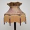 Antique Floor Lamp with Silk Shade, Image 3