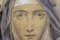 Anonyme, Portrait de Religieuse, Pastel sur Papier, Italie 2