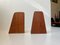 Mid-Century Scandinavian Teak Bookends, 1960s, Set of 2 3