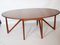 Mesa de comedor plegable danesa Mid-Century de teca de Kurt Østervig para Jason Møbler, Imagen 13