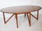 Mesa de comedor plegable danesa Mid-Century de teca de Kurt Østervig para Jason Møbler, Imagen 15