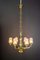 Art Deco Chandelier with Original Glass Shades, Vienna, 1920s 18